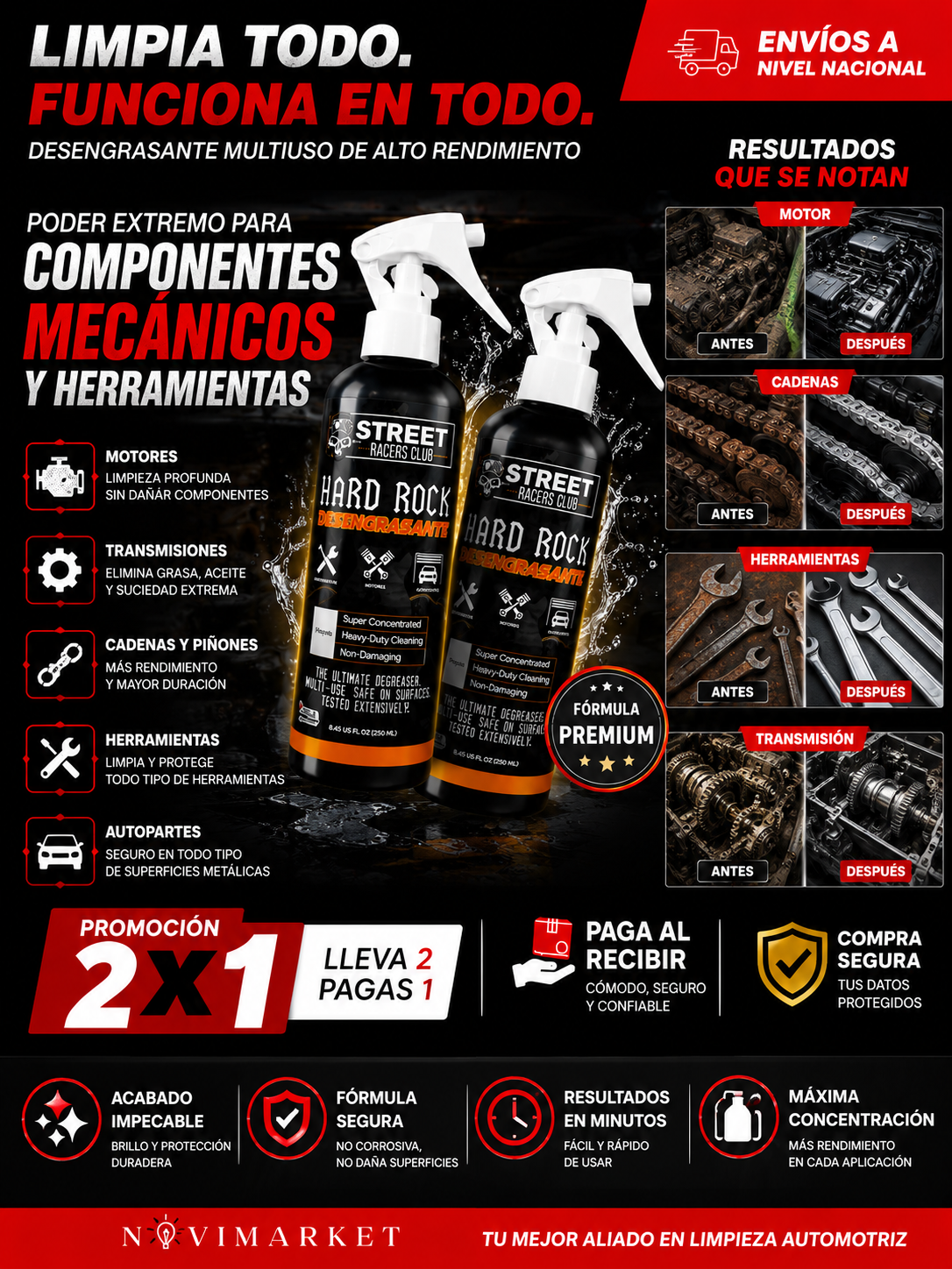 Desengrasante (HARD ROCK) COMBO 2X1